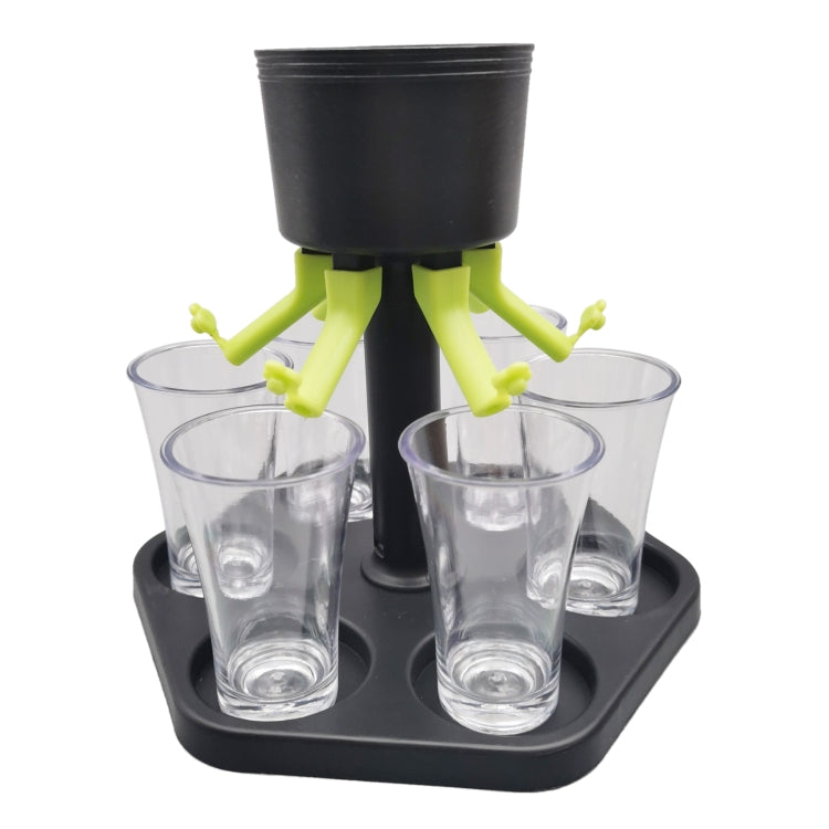Bar Party 6 Cups Wine Dispenser Wine Pourer Drink Dispenser(6 Cups+Holder)