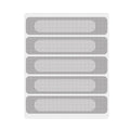 5pcs / Set  ZX017 Screen Window Self-adhesive Drain Hole Mosquito Sticker(Gray)