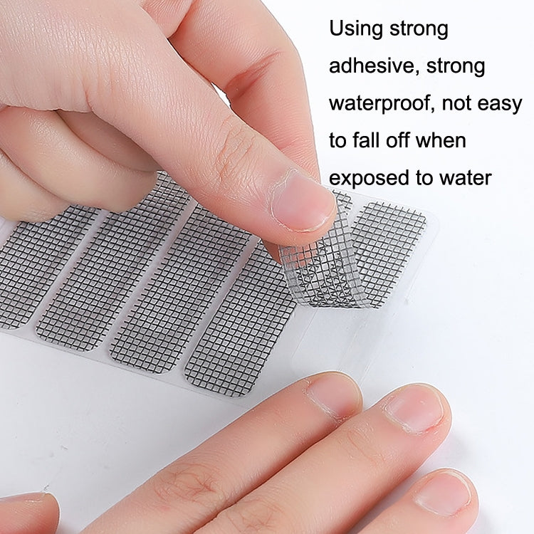5pcs / Set  ZX017 Screen Window Self-adhesive Drain Hole Mosquito Sticker(Gray)