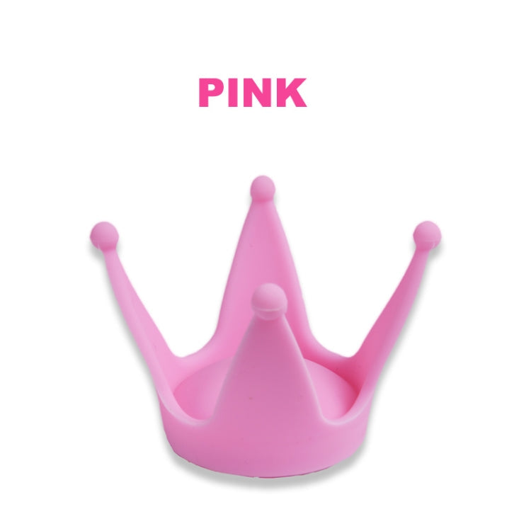 2PCS Motorcycle Crown Sucker Helmet Decoration(Light Pink)