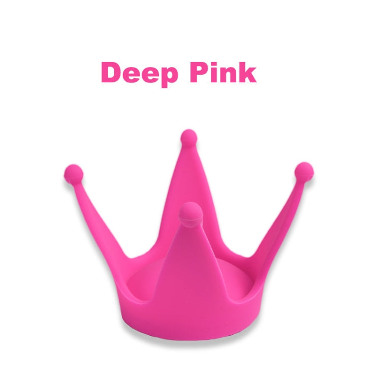 2PCS Motorcycle Crown Sucker Helmet Decoration(Peach Red)