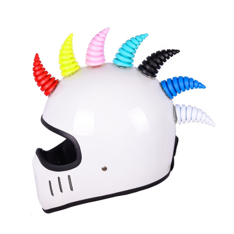 2PCS Motorcycle Horn Sucker Helmet Decoration(Pink)