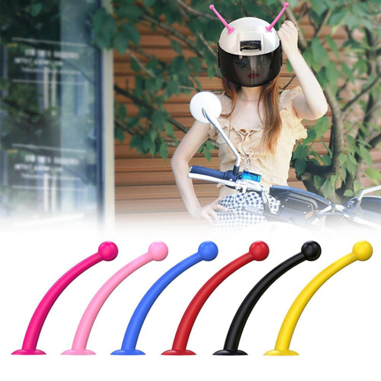 4PCS Motorcycle Helmet Soft Silicone Tentacle Sucker Decoration(Yellow)