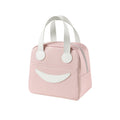 Smile Lunch Bag with Leather Handles, Size: S (Pink)