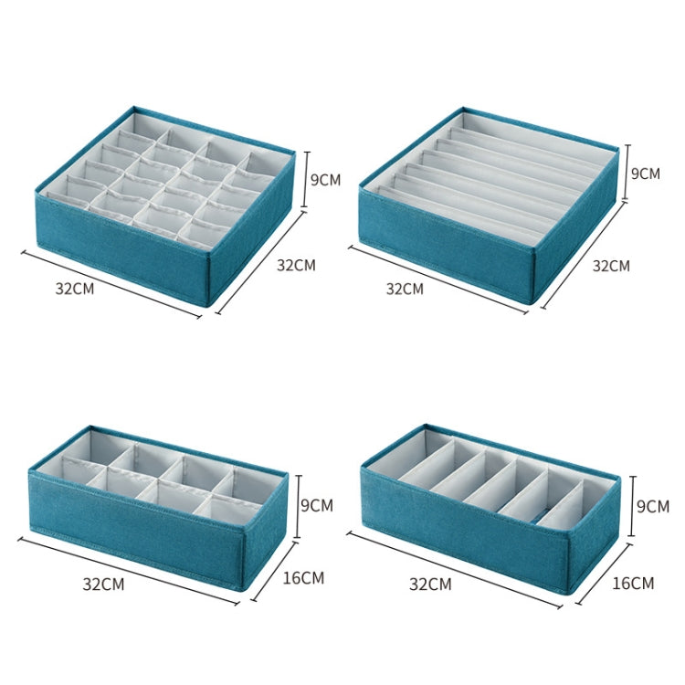 Foldable Drawer Clothes Storage Box, Spec: 7 Grids (Red)