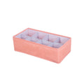 Foldable Drawer Clothes Storage Box, Spec: 8 Grids (Red)