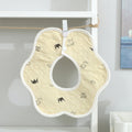 2 PCS Thin Cotton Gauze Waterproof Soft 360 Degree Rotating Baby Bib(Yellow)