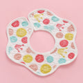 2 PCS Thin Cotton Gauze Waterproof Soft 360 Degree Rotating Baby Bib(Coil Crown)