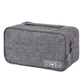 RH901 Portable Travel Underwear Bra Packaging Storage Bag(Light Grey)