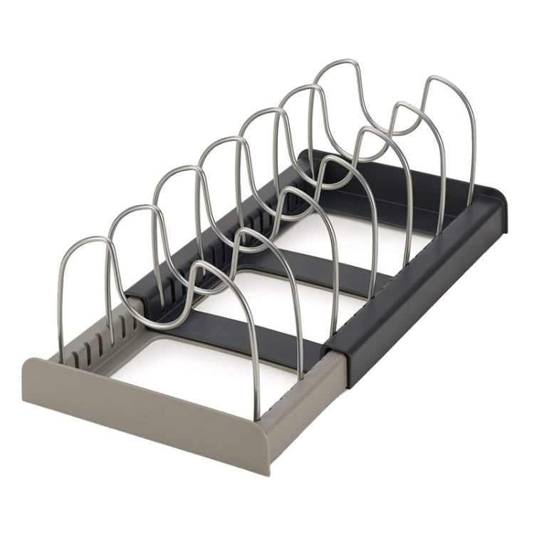 Adjustable Kitchen Shelf Kitchenware Cutting Board Pot Cover Telescopic Shelf