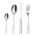 4PCS/Set Stainless Steel Western Steak Fork Spoon Knife Set, Color: True Color