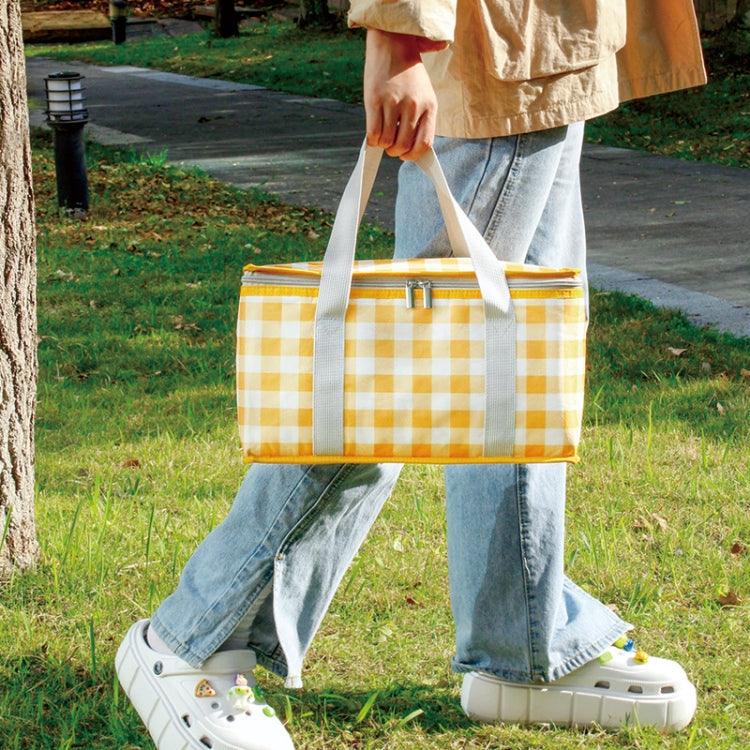 JY2209 Camping Moistureproof Portable Picnic Basket Set, Spec: Red White+200x200cm