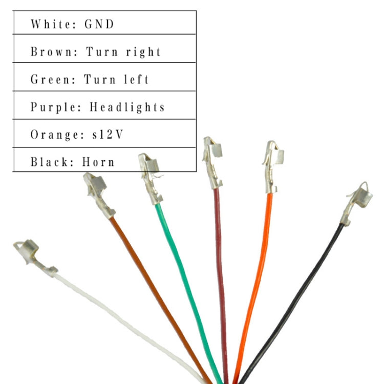 3 In 1 Switch Mountain Car Skateboard Horn Headlights Turn Switch(48V)