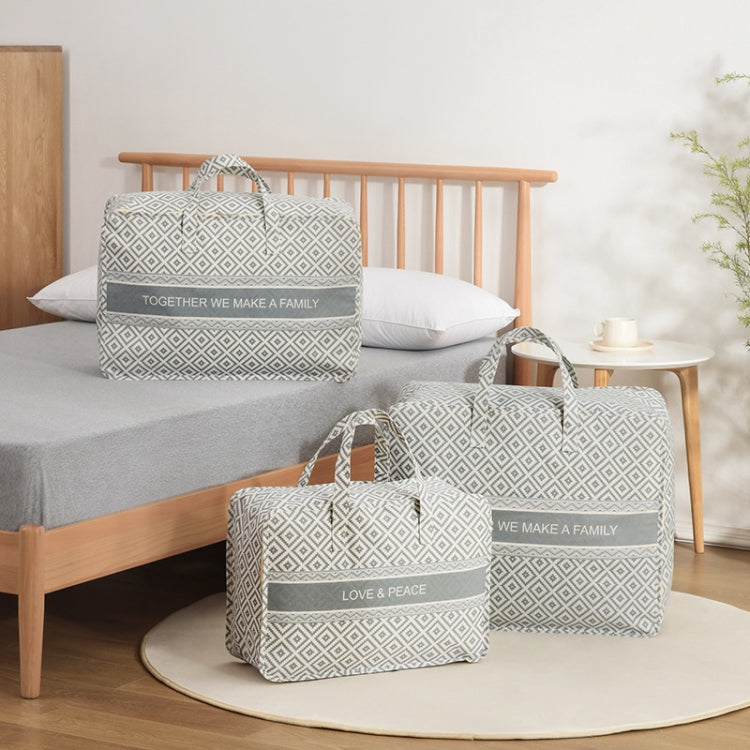 Portable Home Clothes Organizer Moving Bag, Specification: 60x40x24cm(Gray Block)