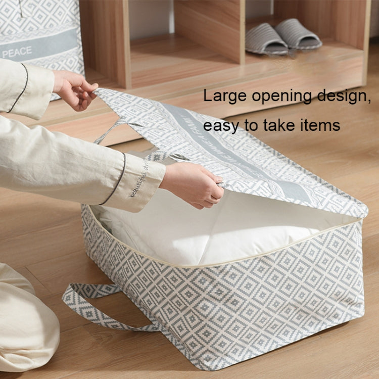 Portable Home Clothes Organizer Moving Bag, Specification: 60x50x28cm(Gray Block)