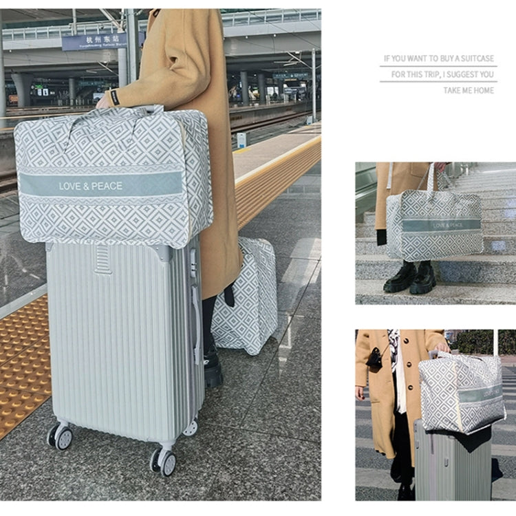 Portable Home Clothes Organizer Moving Bag, Specification: 60x50x28cm(Gray Block)