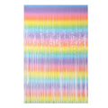 2 PCS 2M Birthday Party Decoration Background Rain Curtain(Rainbow Gradient)