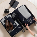 RH2203 6 In 1 Travel Portable Storage Bag Set Without Suitcase(Navy Blue)