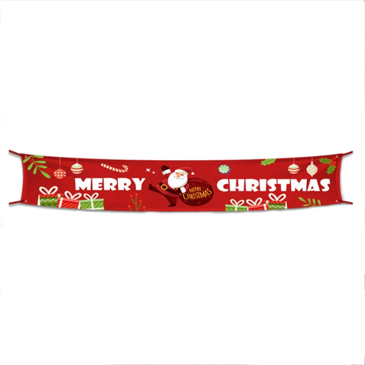 Christmas Ornaments Letters Banner Festive Party Scene Arrangement Props,Size:300 x 50cm(001)