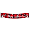 Christmas Ornaments Letters Banner Festive Party Scene Arrangement Props,Size:300 x 50cm(002)