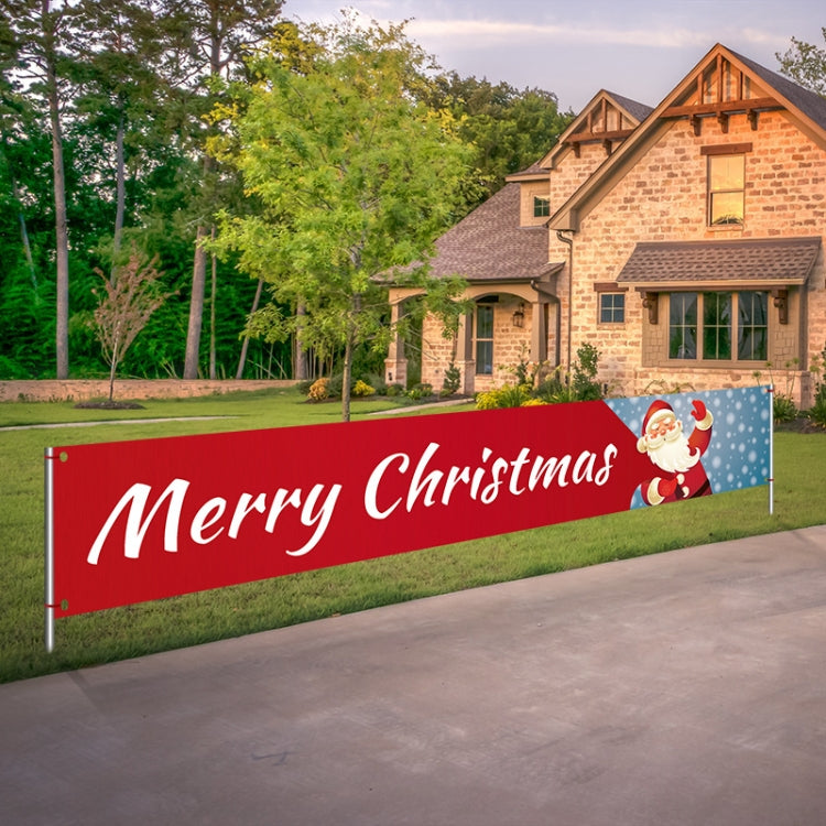 Christmas Ornaments Letters Banner Festive Party Scene Arrangement Props,Size:300 x 50cm(002)