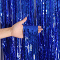 2 PCS Laser Rain Curtain Birthday Party Background Wall Decoration, Color: 1M Blue