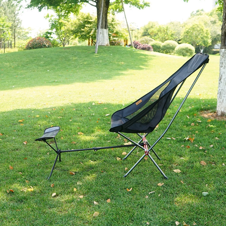 Collapsible Footstool For Camping Foot Recliner Foot Rest(Black)