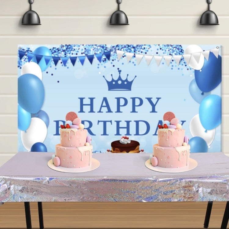 Birthday Party Foil Laser Tablecloth Wedding Decoration Supplies(1x2.7M Red)