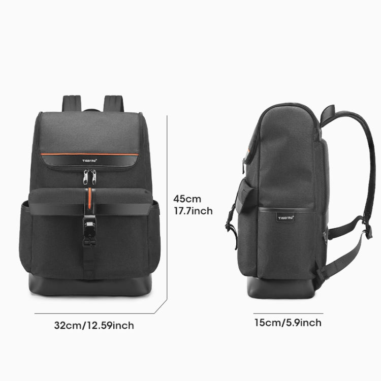 Tigernu T-B9023 Casual Business Men Backpack Simple Laptop Computer Bag(Black)