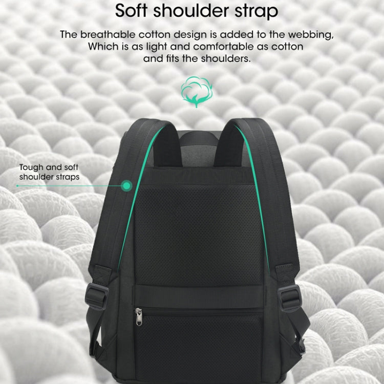 Tigernu T-B9023 Casual Business Men Backpack Simple Laptop Computer Bag(Black)