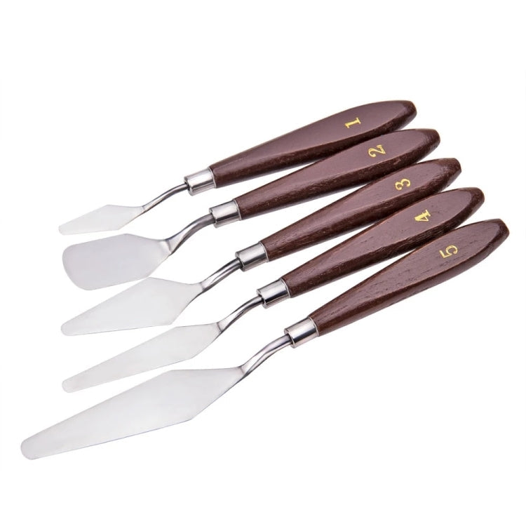 1 Sets/5PCS Plastic Handle Acrylic Painting Gouache Paint Knife