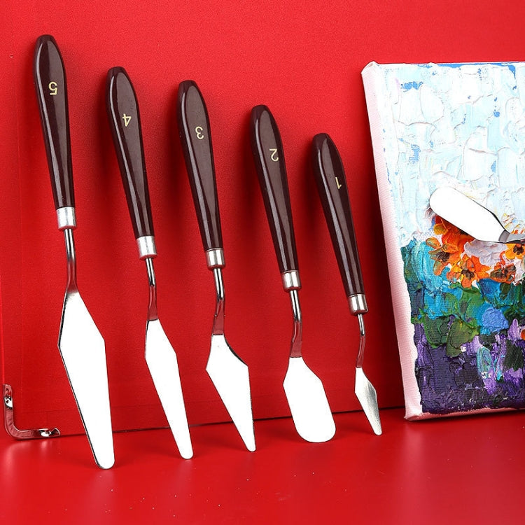 10 PCS Wooden Handle 2 Acrylic Painting Gouache Paint Knife