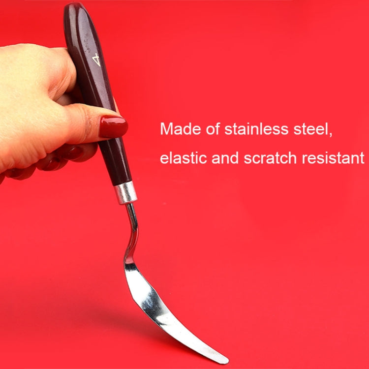 10 PCS Wooden Handle 2 Acrylic Painting Gouache Paint Knife