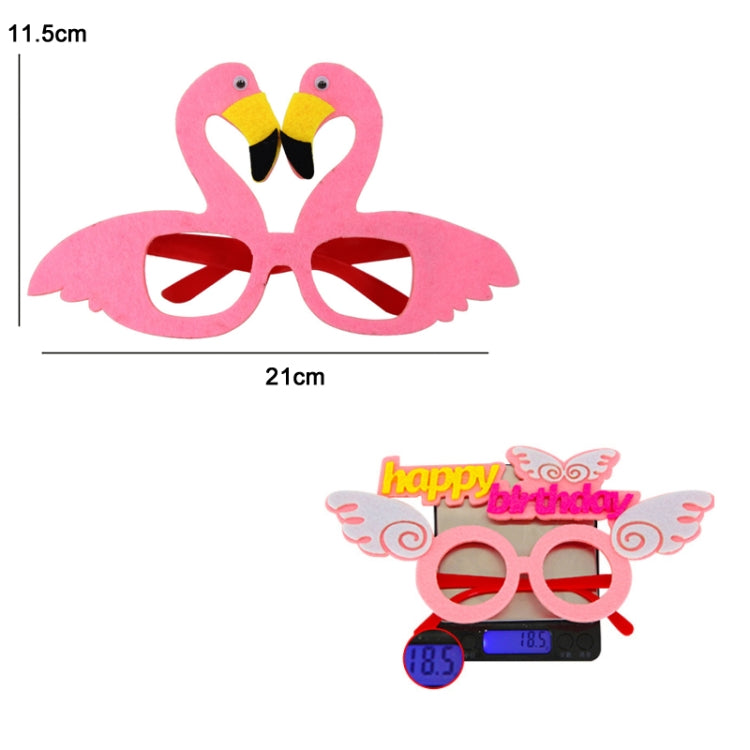 2 PCS Funny Glasses Birthday Party Cartoon Decoration Photo Props, Shape: Happy Birthday Dot