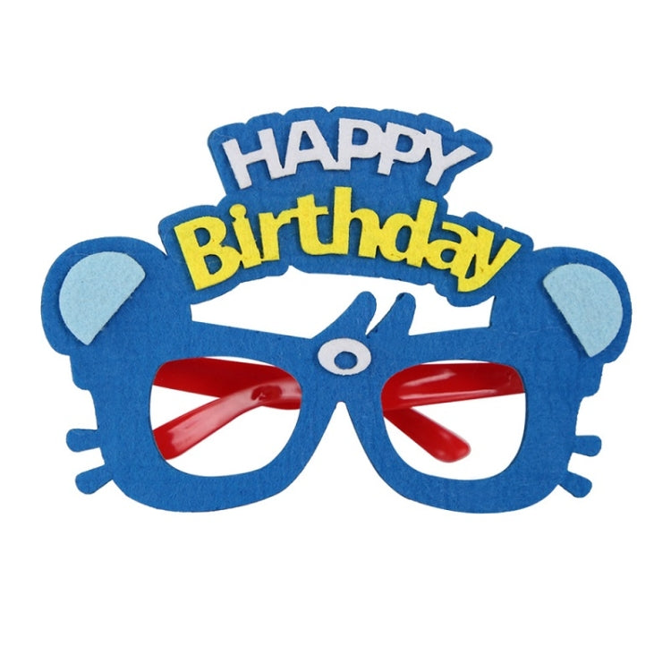 2 PCS Funny Glasses Birthday Party Cartoon Decoration Photo Props, Shape: Blue Bear
