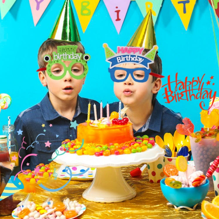 2 PCS Funny Glasses Birthday Party Cartoon Decoration Photo Props, Shape: Pink Letters