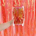 Candy Rain Curtain Festive Party Decoration Photo Background, Size: 1x2M Orange Red