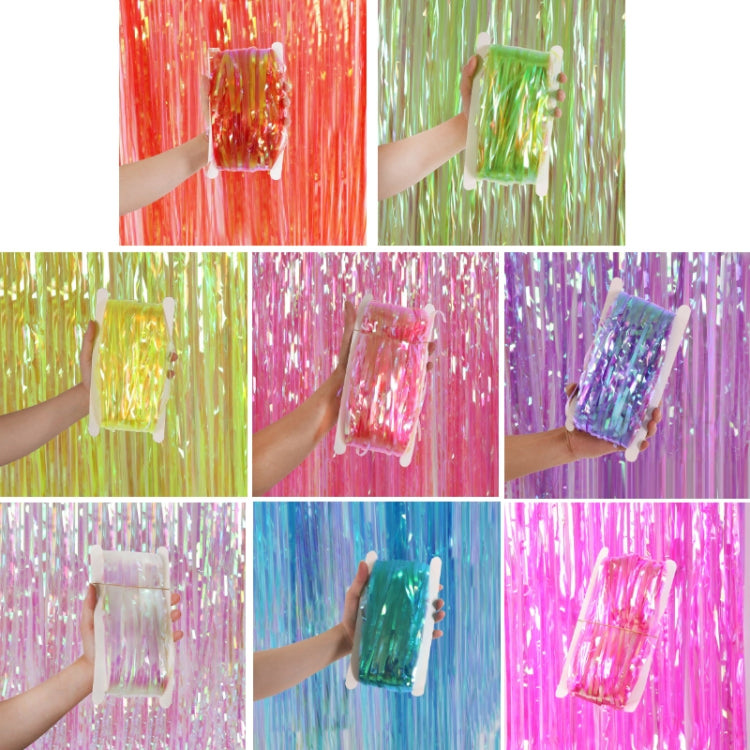Candy Rain Curtain Festive Party Decoration Photo Background, Size: 1x2M Orange Red