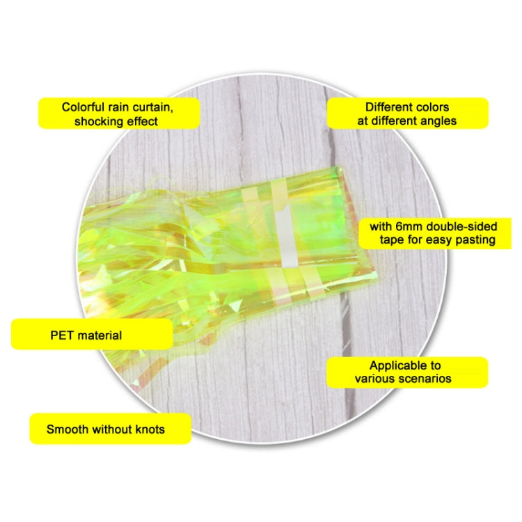 Candy Rain Curtain Festive Party Decoration Photo Background, Size: 1x2M Yellow