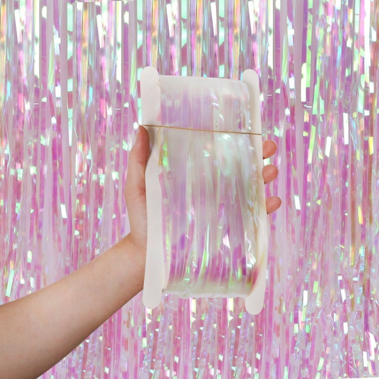 Candy Rain Curtain Festive Party Decoration Photo Background, Size: 1x2M Transparent