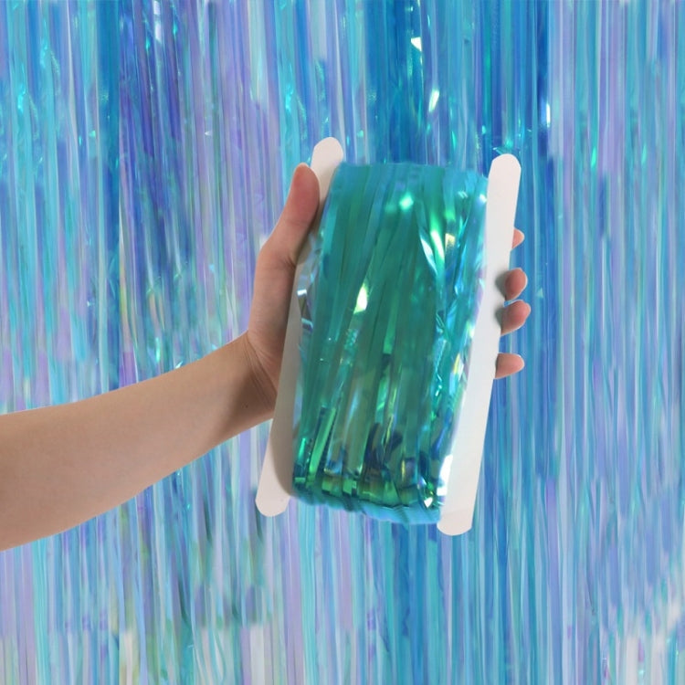 Candy Rain Curtain Festive Party Decoration Photo Background, Size: 1x2M Blue