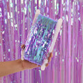 Candy Rain Curtain Festive Party Decoration Photo Background, Size: 1x3M Purple