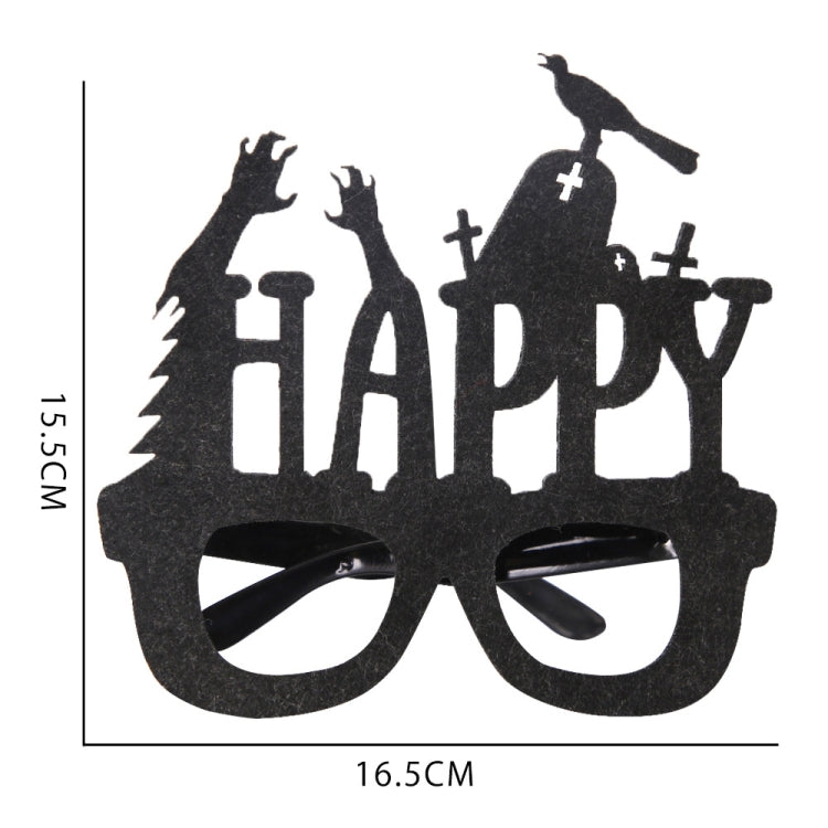 Halloween Decoration Funny Glasses Party Skeleton Spider Horror Props Tombstone