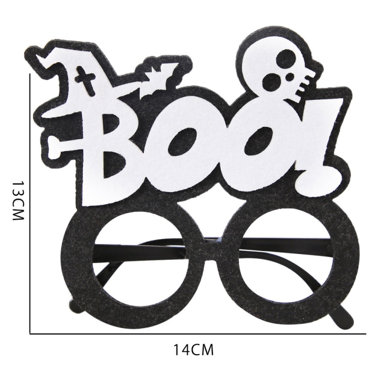 Halloween Decoration Funny Glasses Party Skeleton Spider Horror Props Alphabet Skull