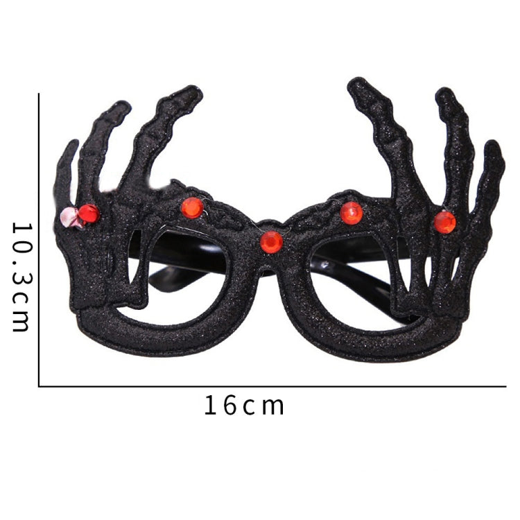 Halloween Decoration Funny Glasses Party Skeleton Spider Horror Props Skeleton Hand