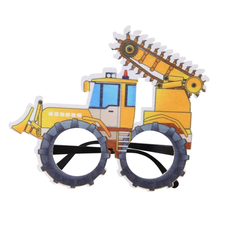 3 PCS Children Birthday Party Funny Glasses Photo Props(Logging Truck)