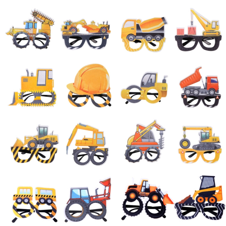 3 PCS Children Birthday Party Funny Glasses Photo Props(Forklift)