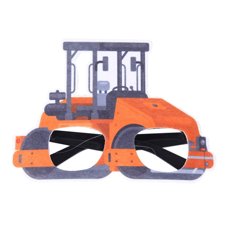 3 PCS Children Birthday Party Funny Glasses Photo Props(Orange Expel Soil Machine)