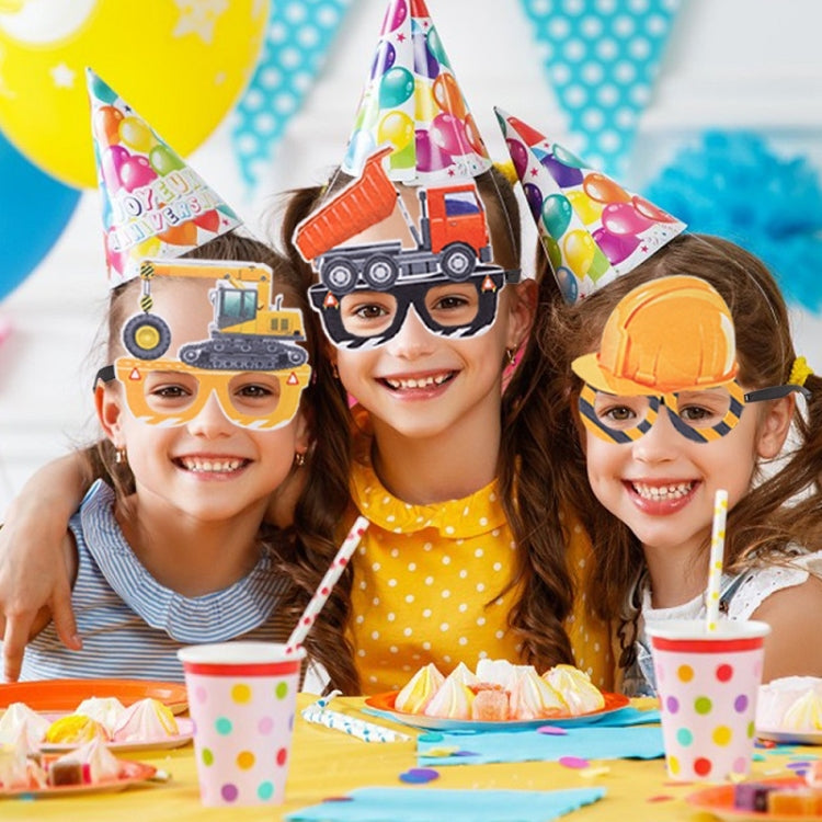 3 PCS Children Birthday Party Funny Glasses Photo Props(Dump Truck)