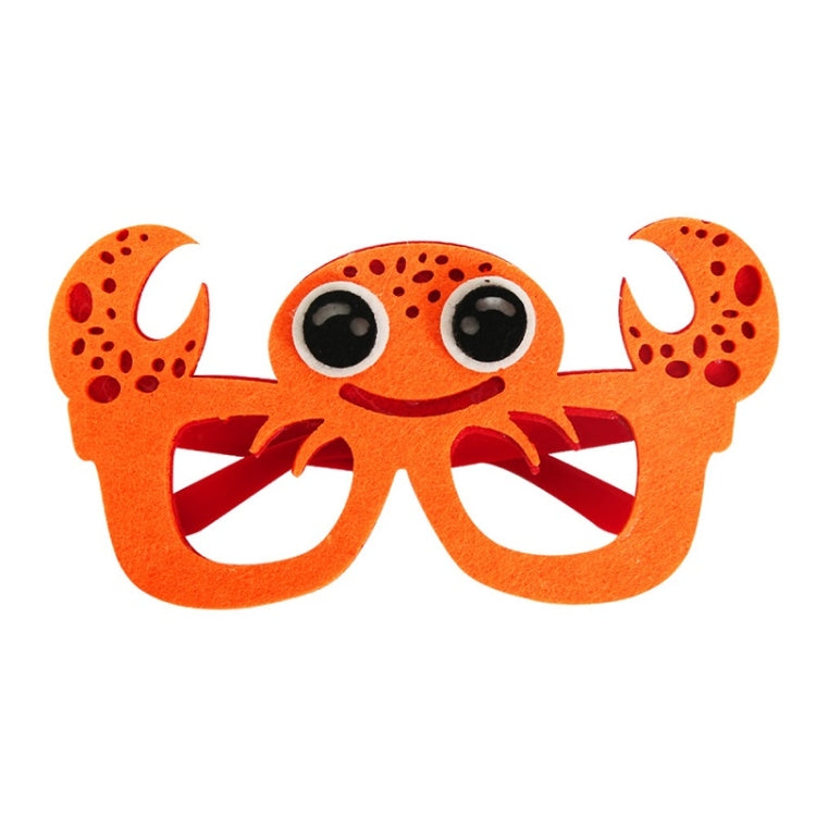3 PCS Happy Birthday Theme Party Glasses Photo Decoration Prop, Shape: Crab